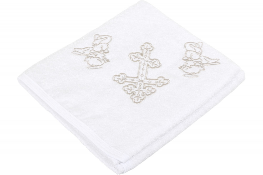 Крыжма Home Line 90x90 белый с серебристым