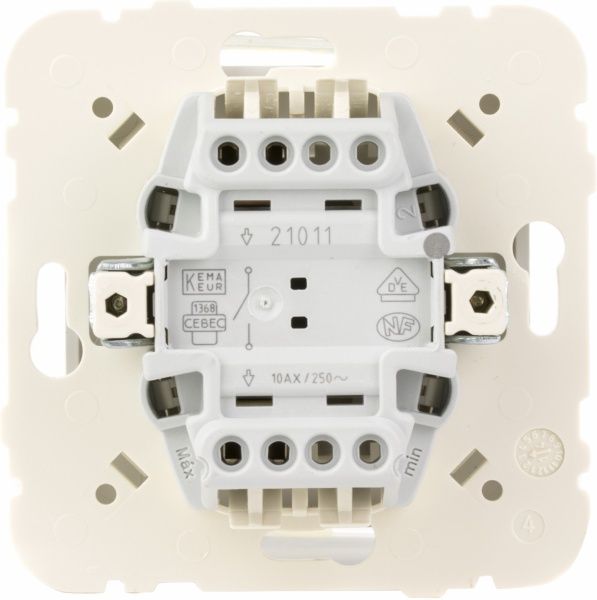 Вимикач одноклавішний Efapel Logus без підсвітки 10 А 250В IP20 білий 21011 TGE