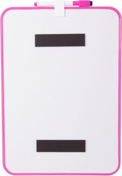 Набір Standart дошка 34,5х24,5 см, маркер і магніти рожевий 