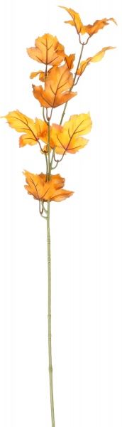 Гілочка декоративна Клен 74 см жовта