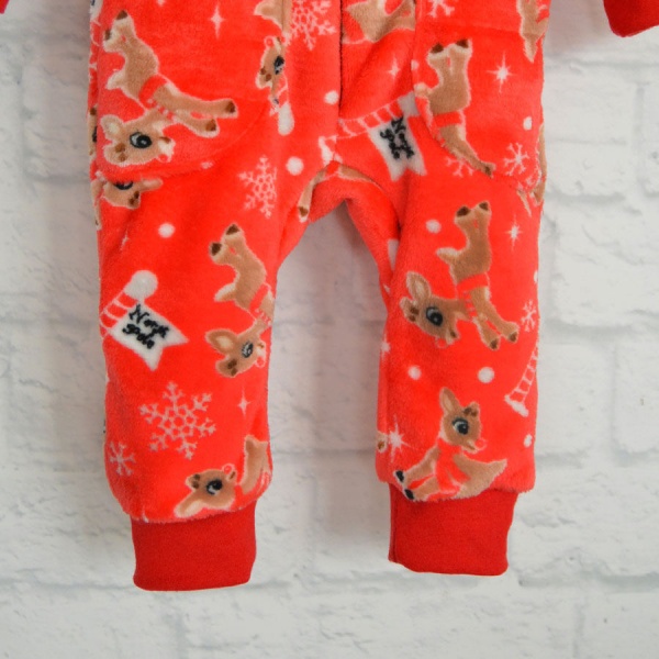 Ромпер унисекс Blanka Олени р.74 красный 110104 