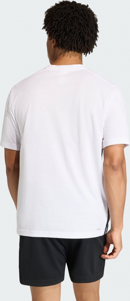 Футболка Adidas WE FR 3S T WHITE/BLACK KD0606 р.L білий