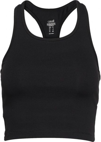 Майка Casall Bold Rib Crop Tank 20424901 36 чорний