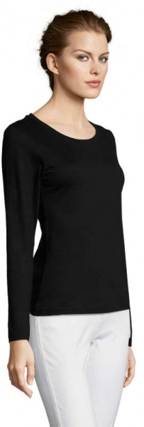 Футболка з довгим рукавом Sol's Majestic 11425309 р.S чорний