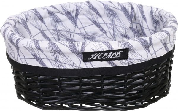 Кошик плетений Tony Bridge Basket з текстилем 40х30х18 см HQN20-3CD-3 