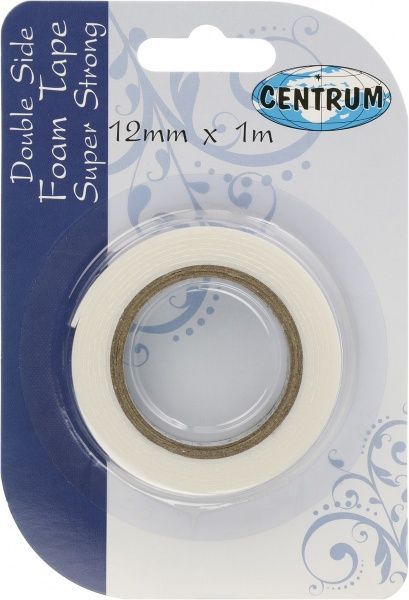 Клейка стрічка на пінній основі 12 мм х 1 м 83554 Centrum