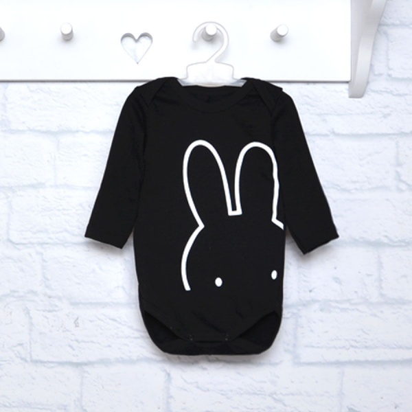 Боди детское для мальчика Blanka Заец р.86 черный 12529 