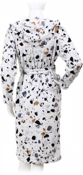 Халат с микрофибры La Nuit Terrazzo р. XXL серый с принтом