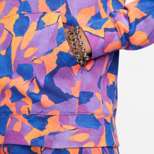 Джемпер Nike CLUB+ FT PO HOODIE AOP DX0791-551 р. S різнокольоровий