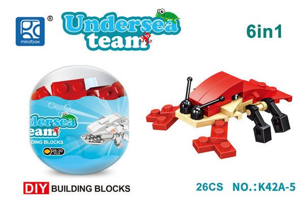 Конструктор MINDBOX в яйце серии Морские обитатели в ассортименте K42A