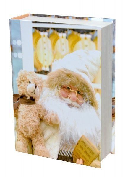 Коробка подарункова прямокутна Дід Мороз 26х19х7 см