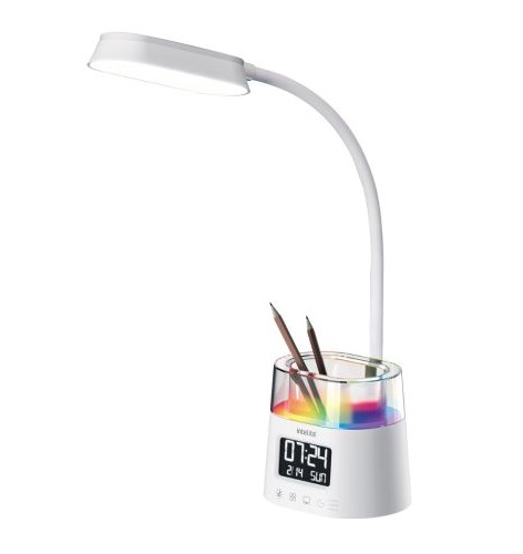 Настольная лампа офисная Intelite Desk Lamp WH RGB Pen holder Calendar 10 Вт белый 1-IDL-10W-RGBPen