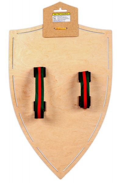 Щит деревянный Сувенир Декор с накладкой Лев