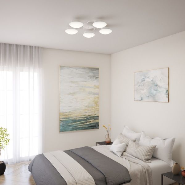 Светильник светодиодный Accento lighting EGO-R с пультом ДУ 5x100 Вт белый