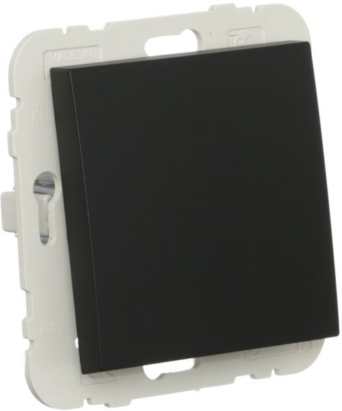 Вимикач одноклавішний Efapel Logus без підсвітки 10 А 250В чорний 21011 TPM