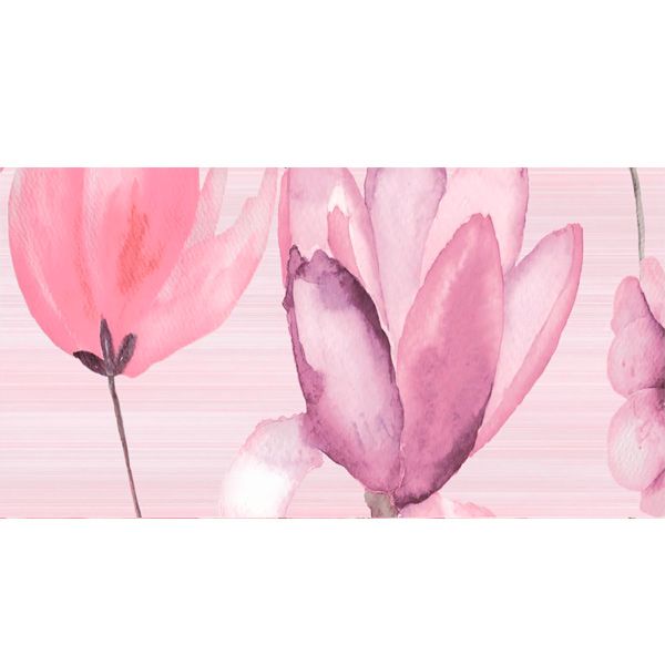 Декор Golden Tile Flora №3 розовий 1В5331 200х500 мм