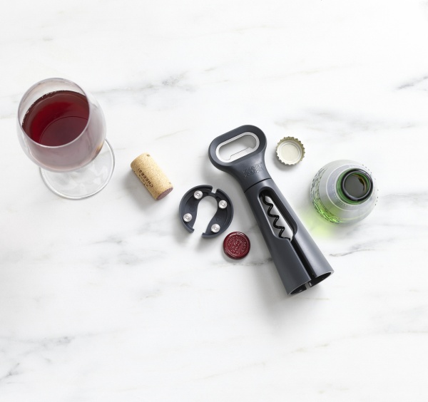 Открывалка для бутылок 3 в 1 серая 1000981 Joseph Joseph