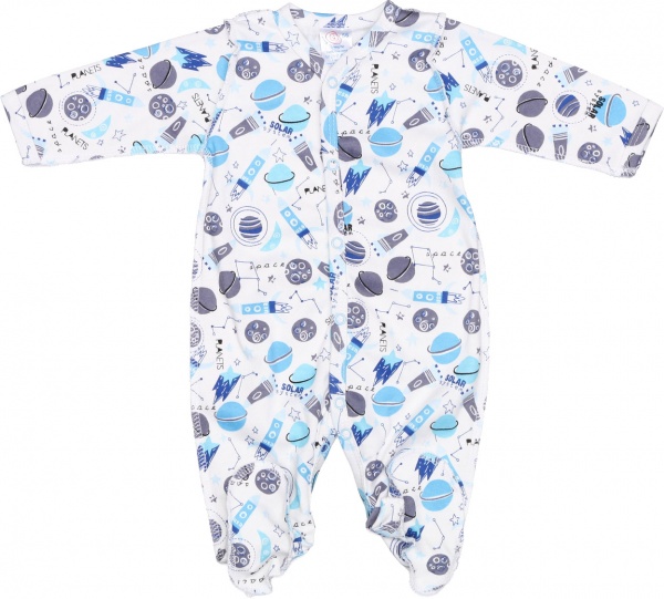 Человечек для мальчика Моя планета Космос Кмб302-1 р.68 разноцветный 