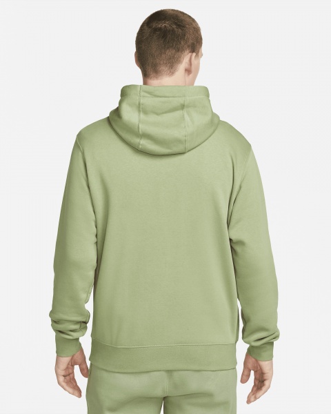 Джемпер Nike M NSW CLUB HOODIE FZ BB BV2645-386 р. L зелений