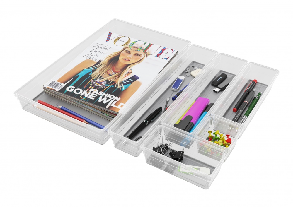 Органайзер Curver 244688 прозорийсірий Sistemo 2 50x150x75 мм