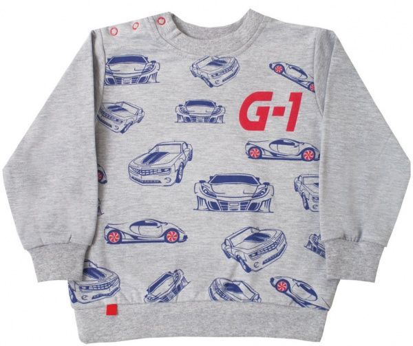 Джемпер Габби Гонки р.92 светло-серый DG-07-18 