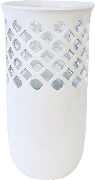 Ваза керамическая белая Ajur 45.5 см CERAMIKA DESIGN