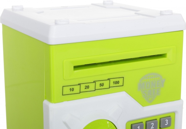 Сейф-скарбничка електронний дитячий класичний зелений OTE0643207/green