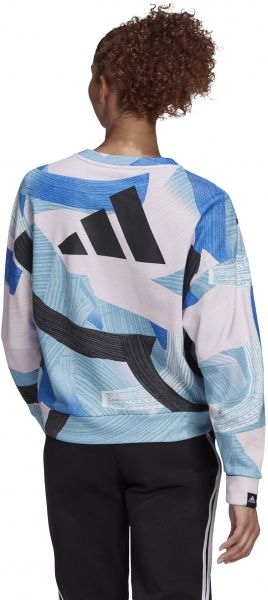 Світшот Adidas SPW NINIGFX CRW GL9540 р. L різнокольоровий