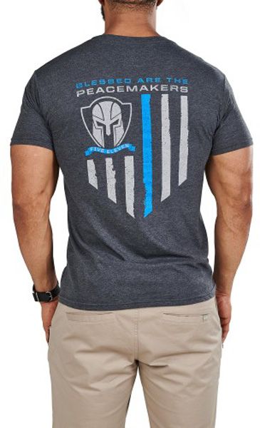 Футболка чоловіча 5.11 Tactical Peacemakers 41191YK-035 р. L темно-сірий