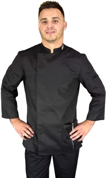 Кітель кухаря Lux-Form Black р. 54 чорний