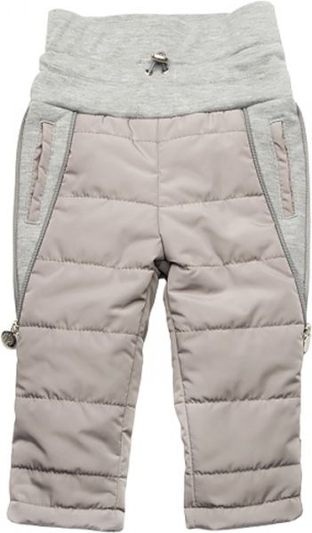 Штани дитячі Модний Карапуз р.80 бежевий із сірим 03-00840-0 