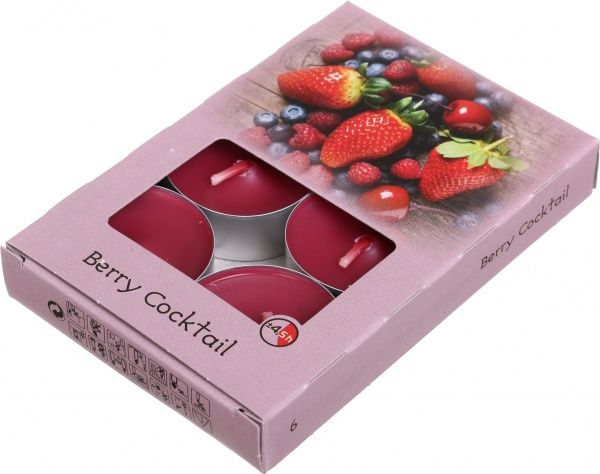 Свечи Ягодный Коктейль 6 шт.