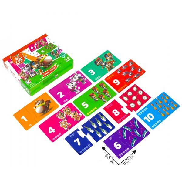 Развивающая игра Vladi Toys 44 Кота. Цифры. Счет VT5202-15