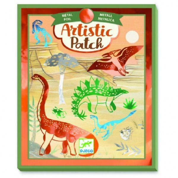 Набор для творчества Djeco патчи металлизированные Динозавры DJ09463