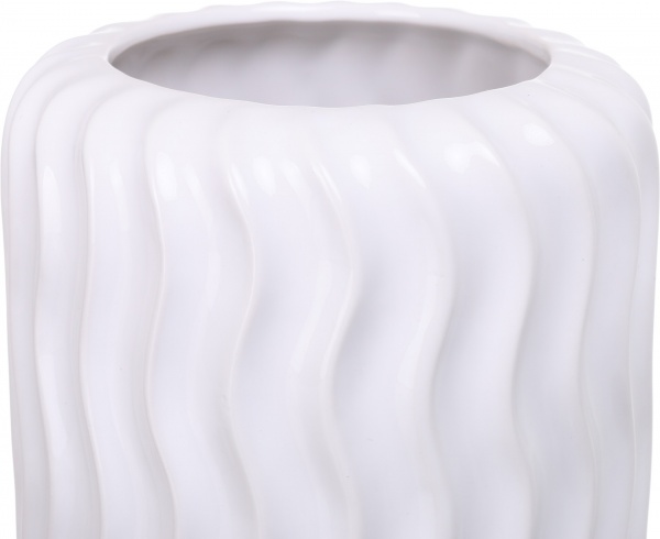 Ваза керамическая белый Тромсе 14,5х25,5 см