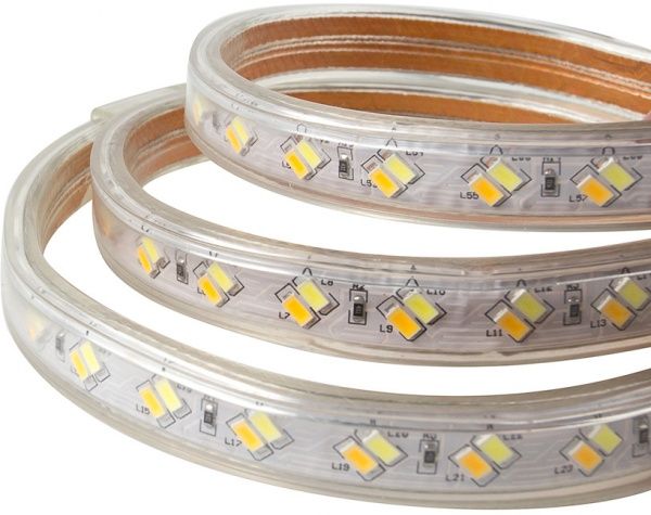 Лента светодиодная Светкомплект 5730-120 Led 3000-6000 К 14,4 Вт IP65 220 В от тепло-белого до холодно-белого 