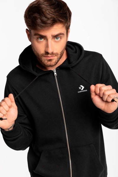 Джемпер Converse Embroidered Star Chevron Full Zip Hoodie BB 10019922-A01 р. XL черный