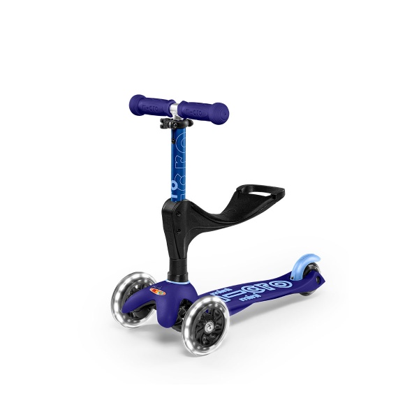 Самокат Micro Mini 3in1 Deluxe Plus LED синий MMD145 