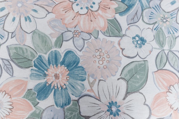 Серветка Прованс Lune квіти 35x45 см білий із блакитним 