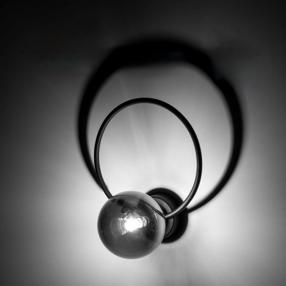 Бра TK Lighting Anabelle 1xG9 черный/дымчатый прозрачный 5256