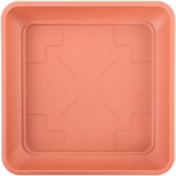 Поддон пластиковый Prosperplast Terra квадратный (14084) терракот 