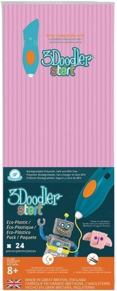 Набір стержнів для 3D-ручки 3Doodler Start 24 шт. пастельно-рожеві