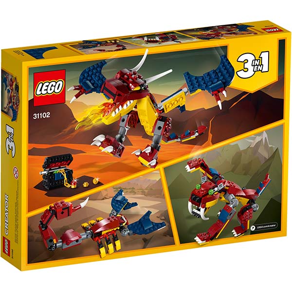 Конструктор LEGO Creator Вогняний дракон 31102