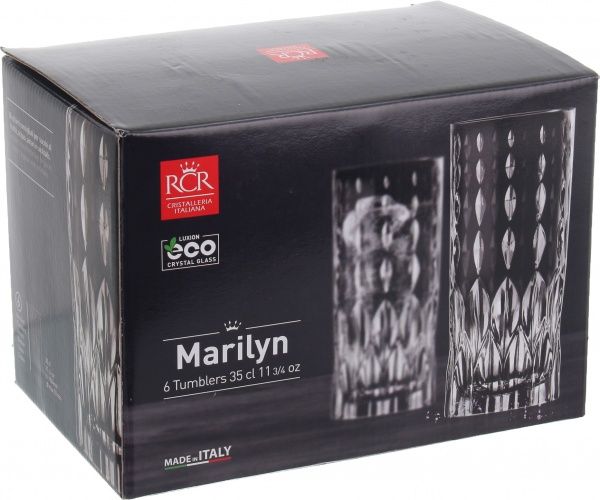 Набор стаканов высоких Marilyn 350 мл 6 шт. RCR 