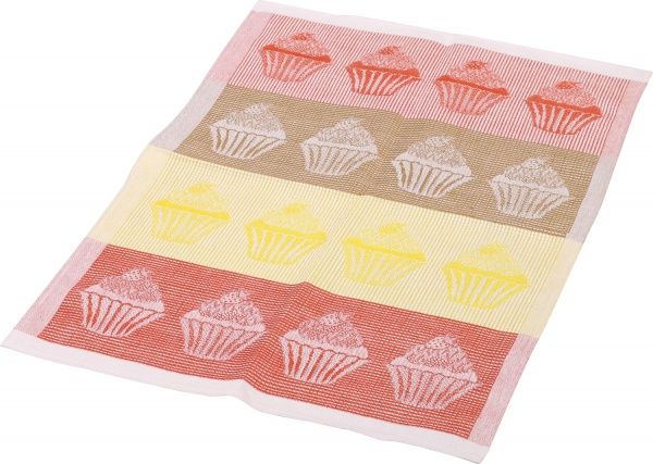 Рушник кекси 49x70 см Білоруський льон жовтий 