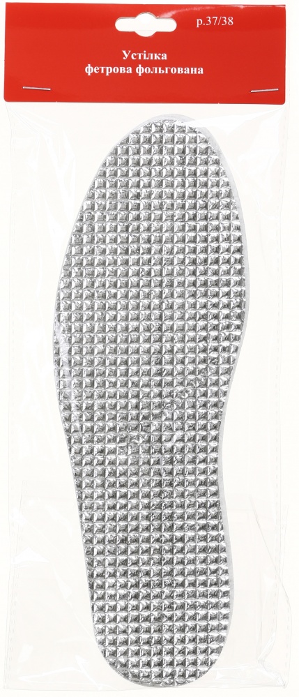 Стельки фетровые фольгированные р.37/38 белый