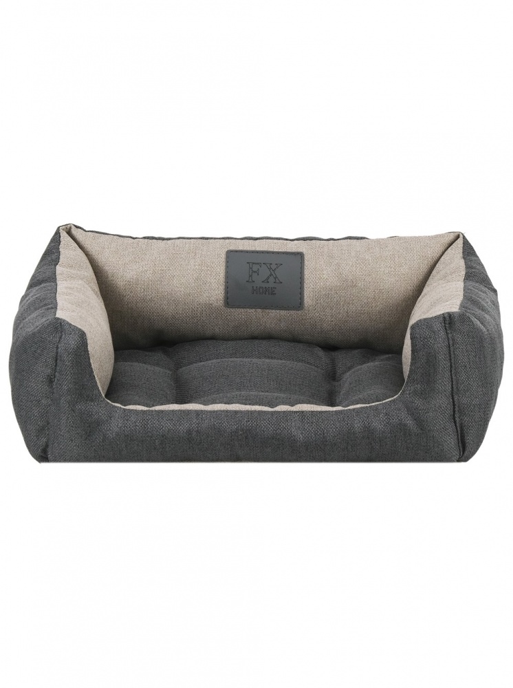 Лежак FX home Mальмо 40х30х12 см, бежево-серый