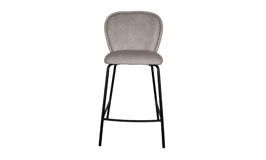 Стілець Prestol Сімпл 470х550х960 мм світло-сірий / чорний