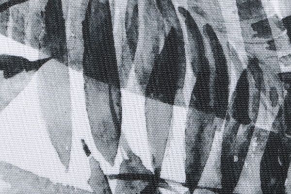 Подушка декоративная с принтом листьев 45х45 см