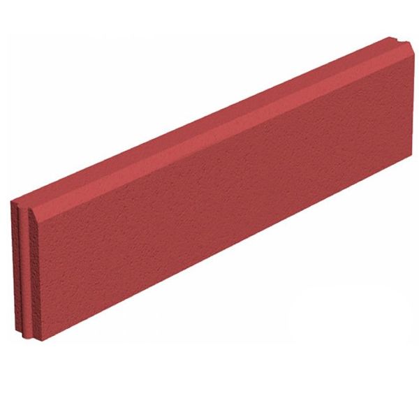 Поребрик ЗОЛОТОЙ МАНДАРИН  красный 1000х200х60 мм